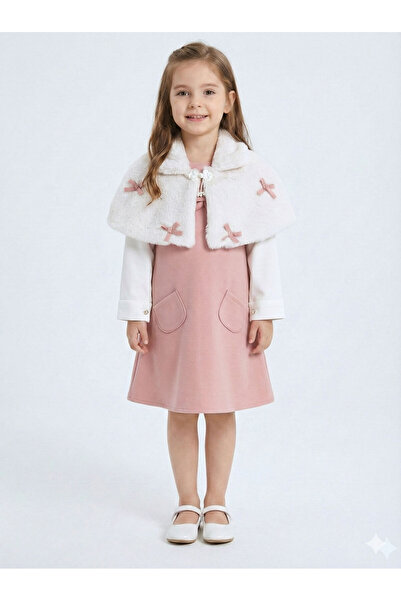 XO Kids Φόρεμα για κορίτσια με λεπτομέρεια κάπας και διπλές τσέπες, για ηλικί...