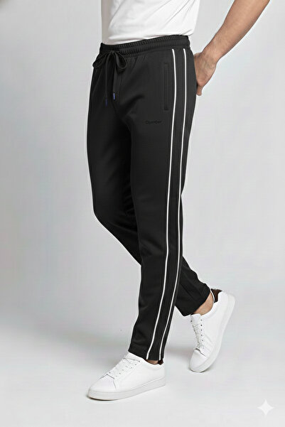 OXVİN Double Ribbed Pocket Zippered Filet Tubular Leg Compact Sweatpants (Com...