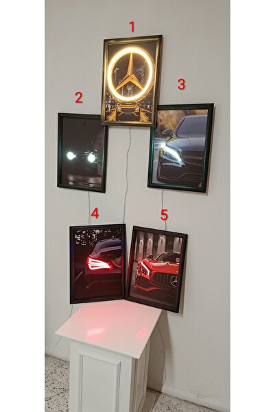 Store Mercedes ışıklı tablo, Araba tablosu ışıklı