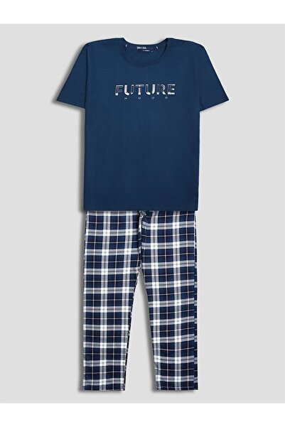 LC Waikiki Sparkling Choices from Shining Store Men's Pajama Set with Checker...