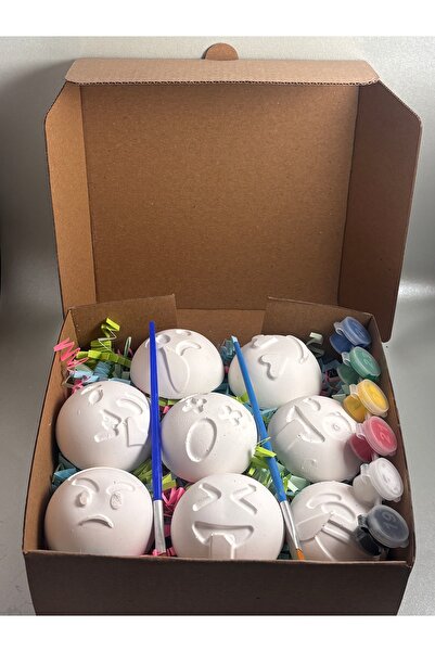 EdyaTasarım Çocuk Boyama Seti | Alçı Figür Boyama Aktivite Seti (Boya & Fırça...