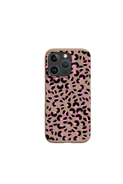 KaffCase iPhone 16 Pro Pink Tone Leopard Pattern Launch Case