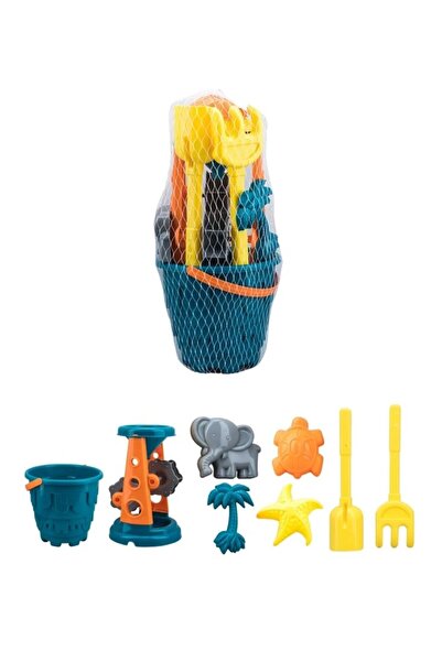 Premium مجموعة ألعاب شاطئية ملونة للأطفال: دلو، قوالب رمل، أدوات