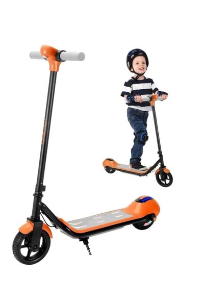 Premium سكوتر كهربائي للأطفال مزود بإضاءة LED، قابل للطي، مناسب للأولاد