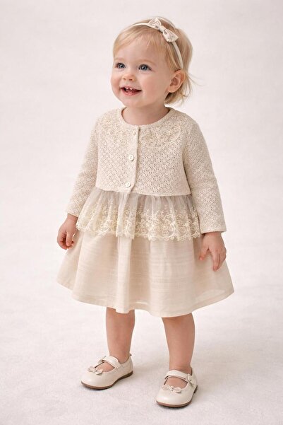 Anne&Bebek ISABELLA LINEN DRESS 2 PARÇA ELBİSE TAKIM