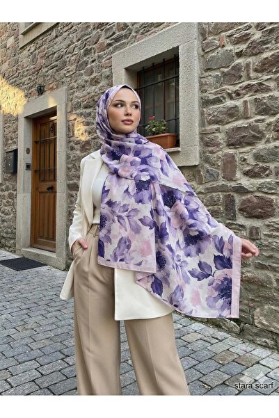 Torevan Design Çiçek Desenli SOFT ŞAL