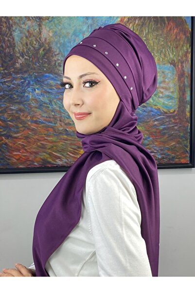 BUTİKAMBAR White Stone-Detail Fashioned Bone Hat