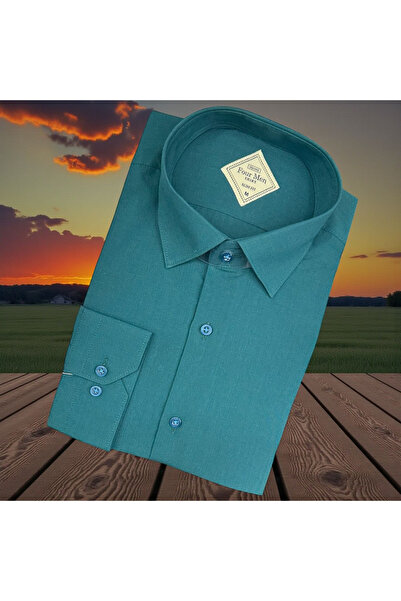 EREN STYLE Linen Linen Slim Fit Cotton Shirt That Can Be Worn in 4 Seasons