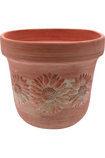 terecote Sunflower Pot 35