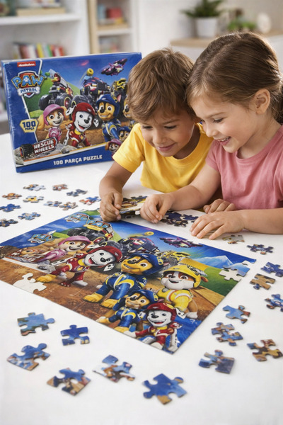 ydn Paw Patrol Eğitici 100 Parça Puzzle +3 Yaş İçin Eğlenceli Tasarım