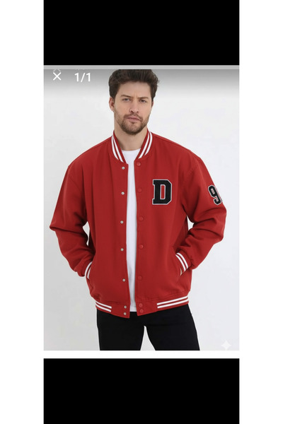 MCN STORE Carde Red Men's College Jacket