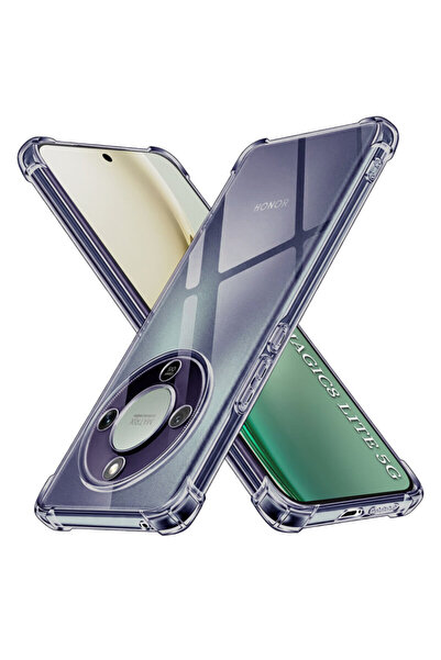 Techsuit Θήκη Honor Magic 8 Lite από σιλικόνη, αντικραδασμική, διαφανής, σε χ...