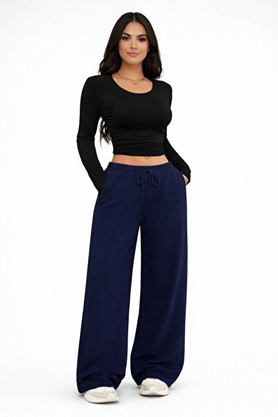 Karatopak Women's Wide Leg High Waist Sweatpants