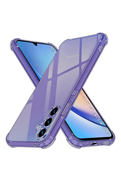 Techsuit Carcasă din silicon transparentă rezistentă la șocuri pentru Samsung...