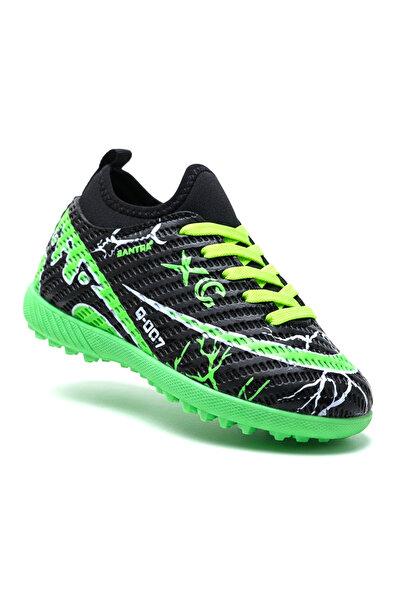 ZENEGE Ghete de fotbal cu șosete, ghete pentru copii, pantofi pentru teren mo...