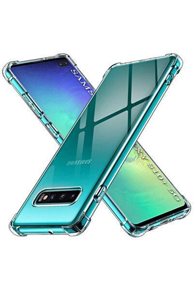 Techsuit Carcasă din silicon transparentă rezistentă la șocuri pentru Samsung...