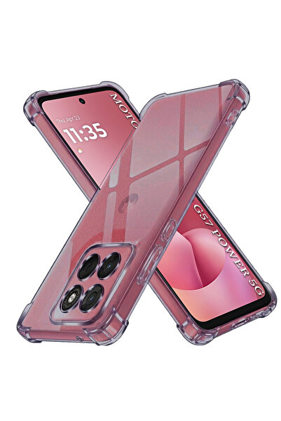 Techsuit Motorola Moto G57 Power Αντικραδασμική διαφανής θήκη από σιλικόνη