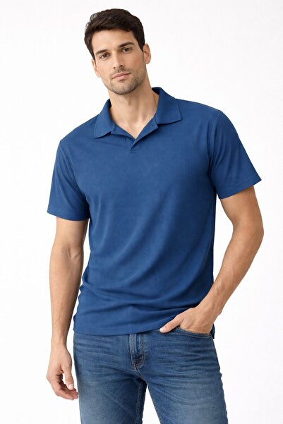 KONSEPT35 Men's Polo Collar Ottoman Fabric Summer T-Shirt