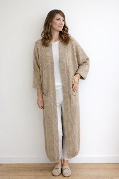 Liva Cepli Uzun Duble Kollu Hırka