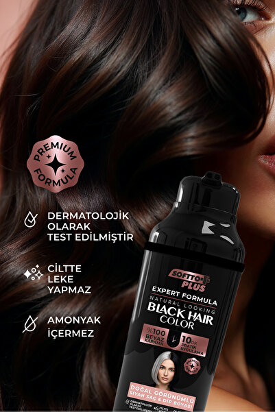 Softto Plus Expert Woman Black Hair Color / Siyah / Kadınlara Özel Yeni Formül / Doğal Görünüm