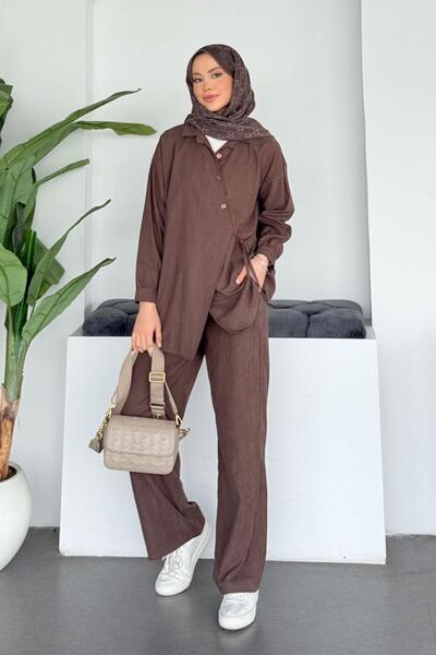 Hazamoda Zeus Side Tie Set Brown