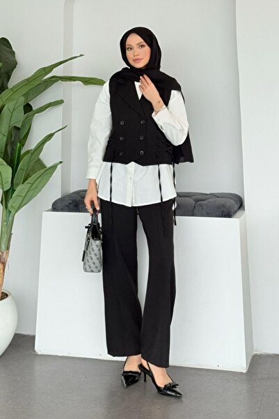 Hazamoda Bomonti Vest Suit Black