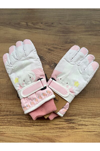 Blotch Sevimli Tavşan Su Geçirmez Kaliteli Lastikli Pembe-Beyaz Astarlı Çocuk...