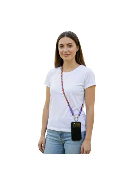 moonparacord حزام رقبة للهاتف بنمط بازل 70 سم