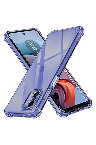 Techsuit Carcasă din silicon transparentă rezistentă la șocuri pentru Motorol...