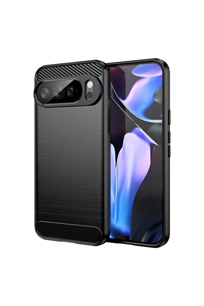 Techsuit Carcasă din silicon carbon pentru Google Pixel 10 Pro XL, neagră