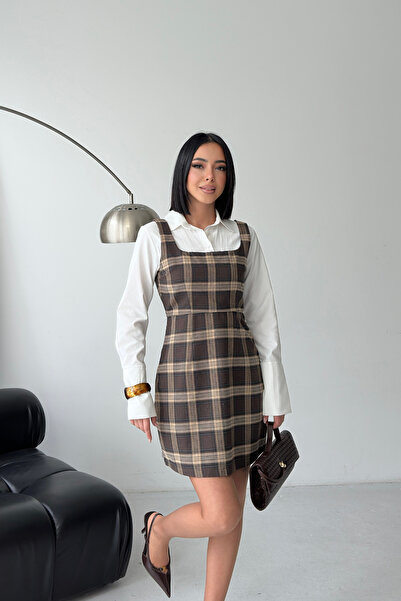 Sorridi Plaid Mini Dress with Shirt