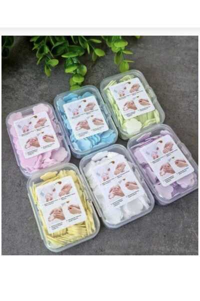 New Life 6-Pack Colorful Flower-Patterned Portable Magic Soap Travel School O...