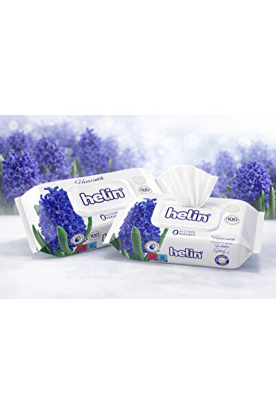 Mira Home Pack of 2x Hyacinth Wet Wipes – Alcohol and Paraben Free, 2 x 100 pcs