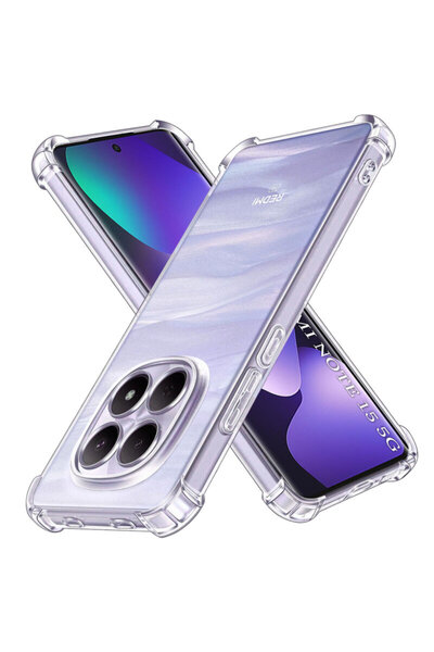 Techsuit Carcasă din silicon transparentă rezistentă la șocuri pentru Xiaomi ...