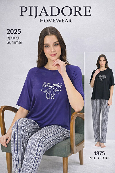 Pijadore Kadın Kısa Kollu Pijama Takımı