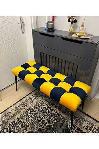 Deby takım serisi metal ayaklı modern kanarya benç