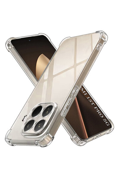 Techsuit Husă din silicon transparentă rezistentă la șocuri pentru Xiaomi 15T...