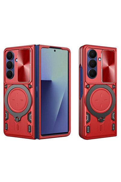 Techsuit Samsung Galaxy Z Fold 7 CamGuard Pro θήκη, κόκκινη