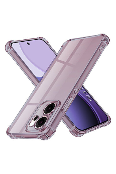 Techsuit Carcasă din silicon transparentă rezistentă la șocuri pentru Oppo Re...