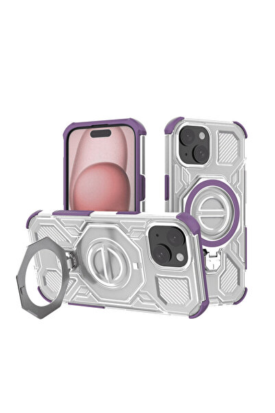 Techsuit iPhone 15 Carbon Shield PRO, Μωβ