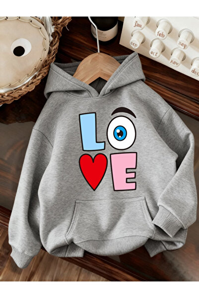 Rayan & Hoor Style Love Back-Printed White Oversized Hoodie Sweatshirt
