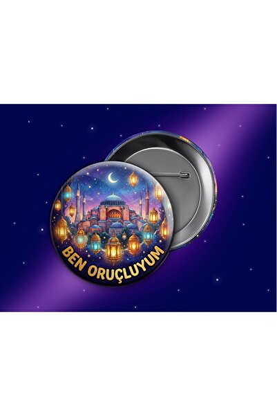 Fikart Ben Oruçluyum Rozeti - Çocuklar İçin Ramazan Motivasyon Hediyesi - 58m...