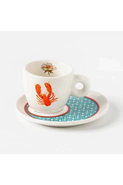 VITELLI DUBAI Hazeran Lobster & Crab Porcelain Espresso Cup