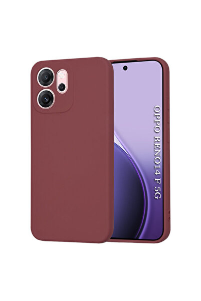Techsuit Θήκη σιλικόνης Oppo Reno 14 F SoftFlex, μπορντό