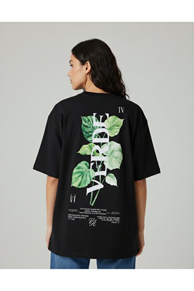 Mayer Butik Unisex Men'S/Women's Verde Colored Custom Printed Cotton Oversize...