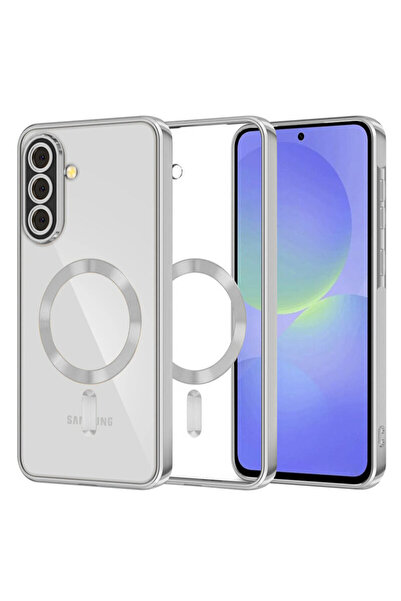 Techsuit Θήκη Premium για Samsung Galaxy A36 5G Luxury Crystal MagSafe, Ασημί