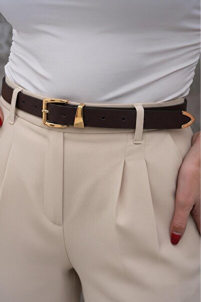 Mynoa Women's Belt with Suit Buckle, Jacket Belt, Trouser Belt.