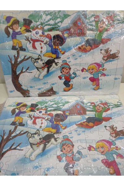 KILIÇ Patterned and Illustrated Large Size Puzzle 4 Pieces