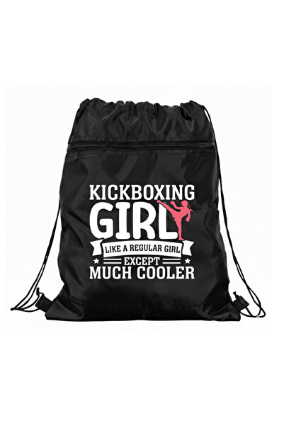 gampfa حقيبة ظهر بسحّاب للربط من كيك بوكسينج جيرل، مكونة من قسمين، متينة وأني...