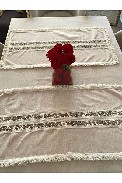 Onerose Home Raw Linen Cream 2-pack Vintage Runner (40 x 80)